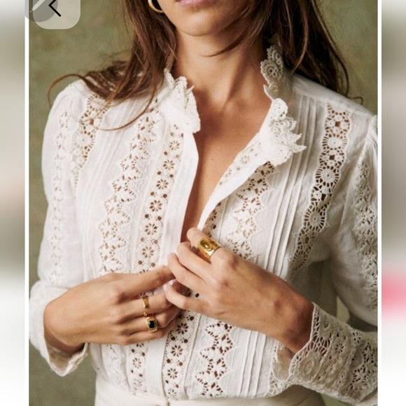 Sezáne Rym Shirt-Ecru - Picture 3 of 10